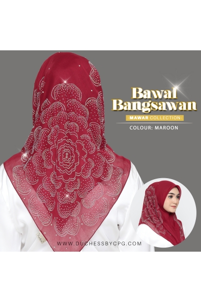 BAWAL BANGSAWAN LUXE MAWAR - MAROON